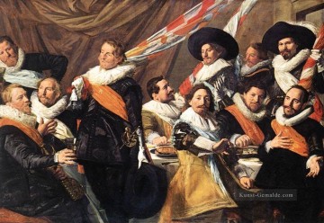  goldenes - Bankett der Offiziere des St George Bürgergarde Firma 1 Porträt Niederlande Goldenes Zeitalter Frans Hals